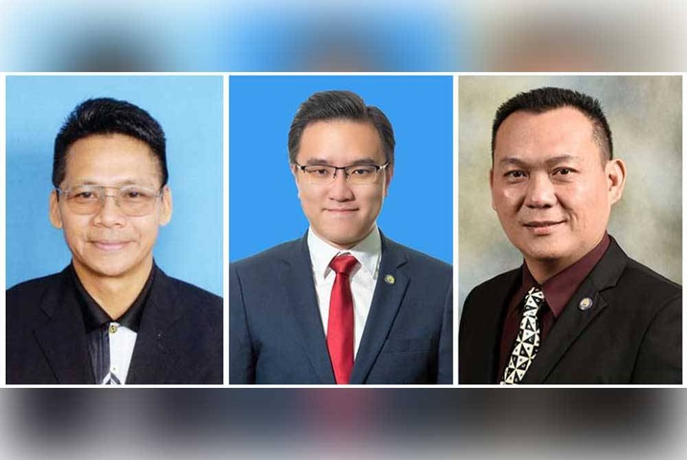 Dari kiri; Peto Galim, Phoong Jin Zhe dan Tan Lee Fatt.