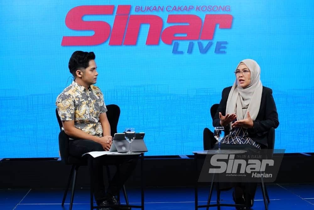 Sinar Live bersama Dr Rosliza membincangkan tajuk 'Covid-19: Varian baharu, kita terancam?' yang disiarkan di semua platform Sinar Harian pada Khamis. - Foto Sinar Harian/ASRIL ASWANDI SHUKOR