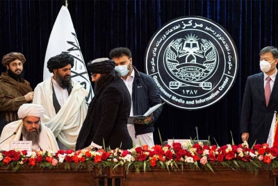 Kerajaan Taliban menandatangani kontrak selama 25 tahun dengan sebuah syarikat China untuk mengekstrak minyak. Foto AFP