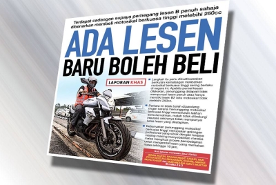 Laporan muka depan Sinar Ahad.