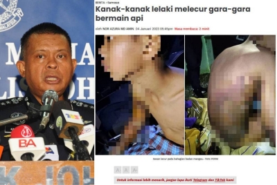 Laporan Sinar Harian pada 4 Januari lalu. (Gambar kiri: Kamarul Zaman)