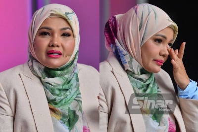 Zarina menceritakan pengalamannya pada program MUM bertajuk 'Korban kasih Zarina Zainuddin’ yang berlangsung di Kompleks Kumpulan Karangkraf pada Isnin. Foto SINAR HARIAN / MOHD HALIM ABDUL WAHID