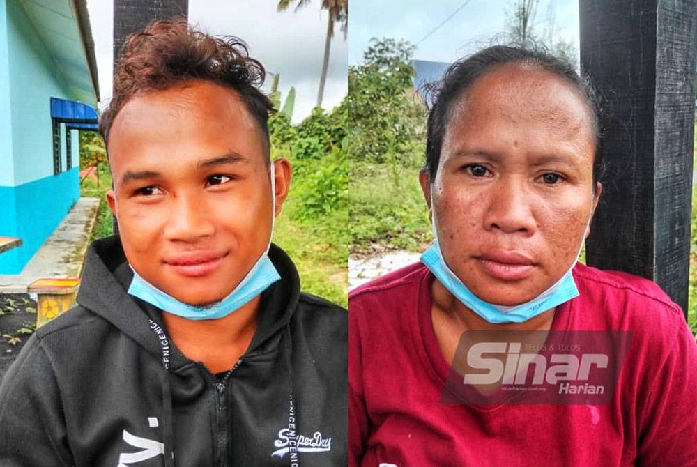 Dari kiri: Borhan, Normah