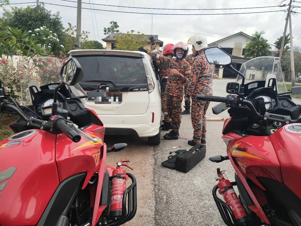 Seorang pegawai dan tujuh anggota telah digerakkan ke lokasi selepas Pusat Gerakan Operasi (PGO) Kedah menerima panggilan Kecemasan.