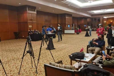 Sebahagian pengamal media yang hadir di Royal Chulan Kuala Lumpur pada Rabu.