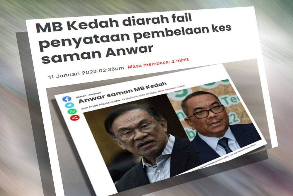 Laporan Sinar Harian pada Rabu.