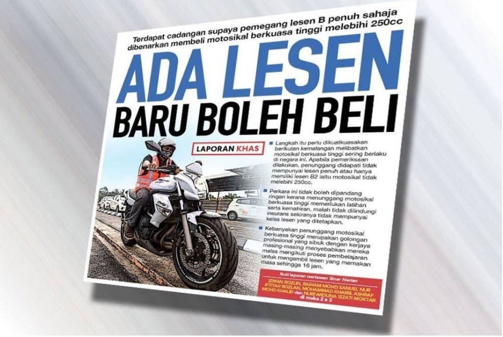 Laporan Sinar Harian pada Ahad lalu.