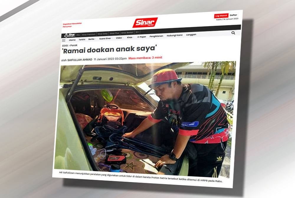 Laporan Sinar Harian pada 11 Januari lalu.