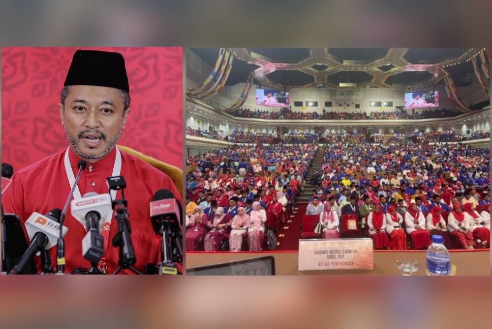 Isham berkongsi suasana di dalam Dewan Merdeka.