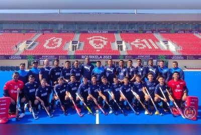 Skuad Malaysian Tigers yang menggalas cabaran negara pada Piala Dunia 2023 Bhubaneswar-Rourkela di India.