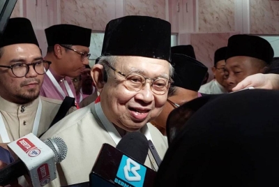 Tengku Razaleigh ketika ditemui petugas media selepas PAU 2022 pada Sabtu.