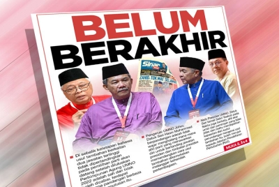 Laporan muka depan Sinar Harian pada Isnin.