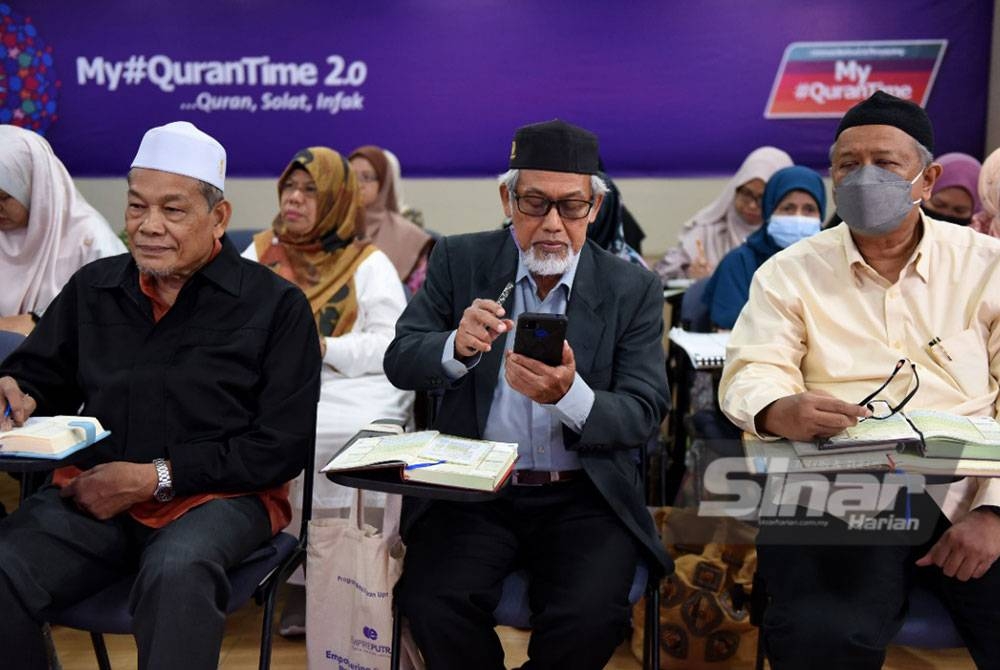 Sebahagian peserta yang mengikuti penggambaran program My #QuranTime 2.0 di Kumpulan Karangkraf, Shah Alam.