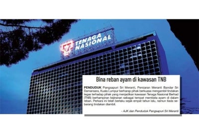 Aduan yang dibuat ahli jawatan penduduk Pangsapuri Sri Meranti