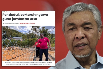 Ahmad Zahid dan laporan Sinar Harian.
