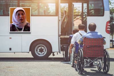 Golongan OKU bakal menikmati kemudahan pengangkutan awam secara percuma. (Gambar kecil: Nancy)