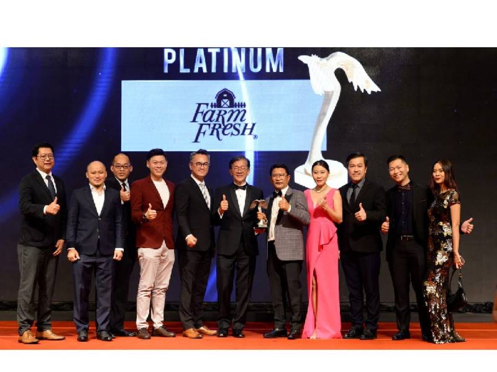 Farm Fresh dinobat anugerah platinum dalam kategori Minuman-Tenusu di Brand Putra Awards 2022
