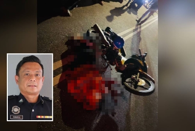 Dua pelajar sekolah maut dalam kemalangan pada malam Khamis. (Gambar kecil: Kamarul)