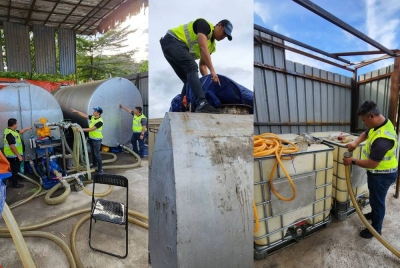 KPDN Putrajaya menumpaskan kegiatan penyelewengan diesel bersubsidi dalam serbuan di sebuah premis di Hulu Langat, Selangor pada Khamis.