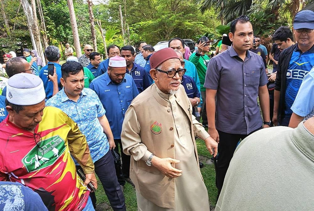 Abdul Hadi tiba di program Semrak Gelombang Rakyat Bersama PN di Kuala Pilah