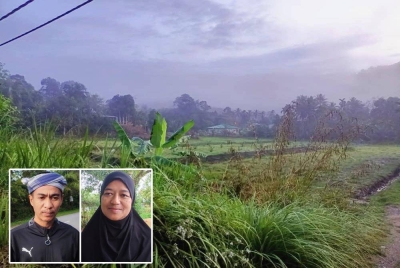 Cuaca yang berkabus dan dingin di daerah Sik dapat dinikmati setiap kali musim angin Timur. Gambar kecil: Mohamad dan Junainah.