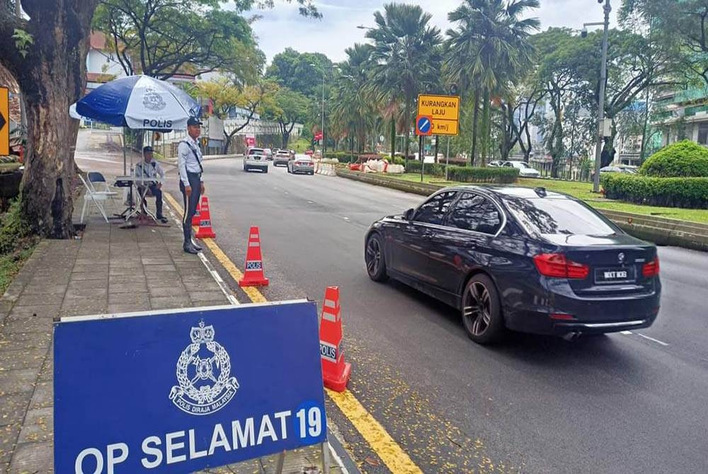 Op Selamat 19 dijalankan di seluruh negara sempena Tahun Baharu Cina. - Foto JSPT Kuala Lumpur
