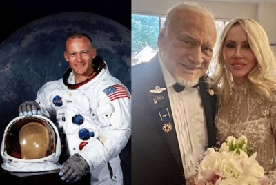 Bekas angkasawan Edwin 'Buzz' Aldrin mengumumkan perkahwinan dengan "cinta lamanya" pada hari lahir ke-93 Jumaat lalu. - Foto sumber Twitter.