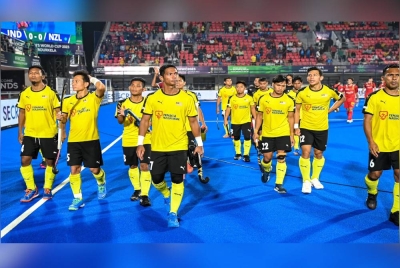 Malaysian Tigers tewas 3-4 kepada Sepanyol menerusi penentuan penalti shootout sudden death dalam saingan Crossover pada Piala Dunia 2023 di Stadium Kalinga, Bhubaneswar, India, di sini. - Foto FIH/World Sports Pic