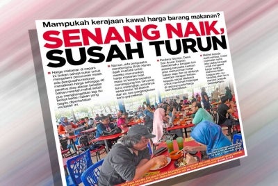 Laporan muka depan Sinar Harian pada Rabu.