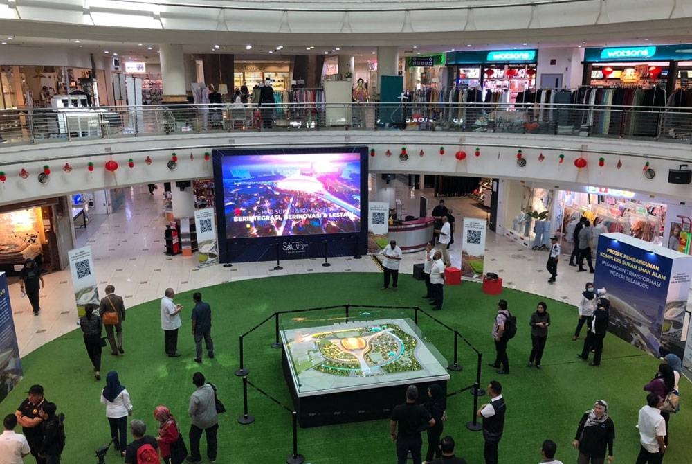 Pameran pembangunan semula KSSA berlangsung di SACC Mall Shah Alam sehingga 10 Februari. - Twitter Amirudin Shari