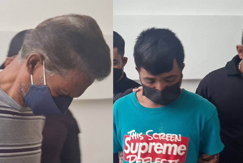 Mojibur yang memakai baju T biru muda dan Visvanathan dibawa ke Mahkamah Majistret Selayang pada Selasa.