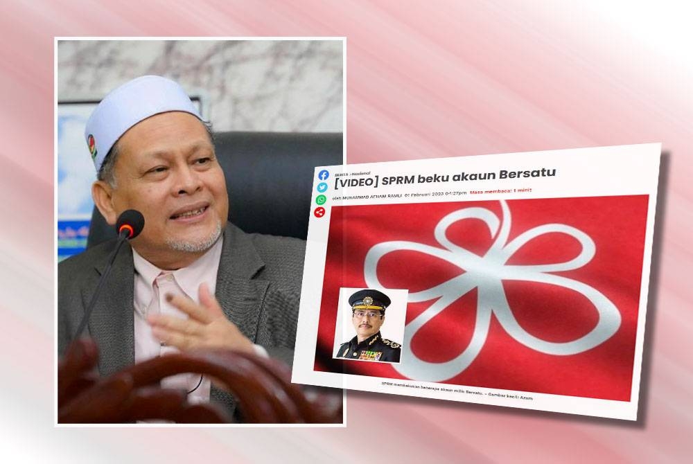 Mohd Amar (Gambar kecil: Laporan Sinar Harian pada Rabu.)