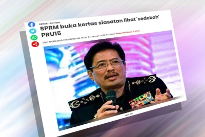 Laporan Sinar Harian 24 Januari lalu.