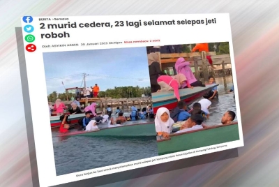 Laporan Sinar Harian pada Isnin lalu.