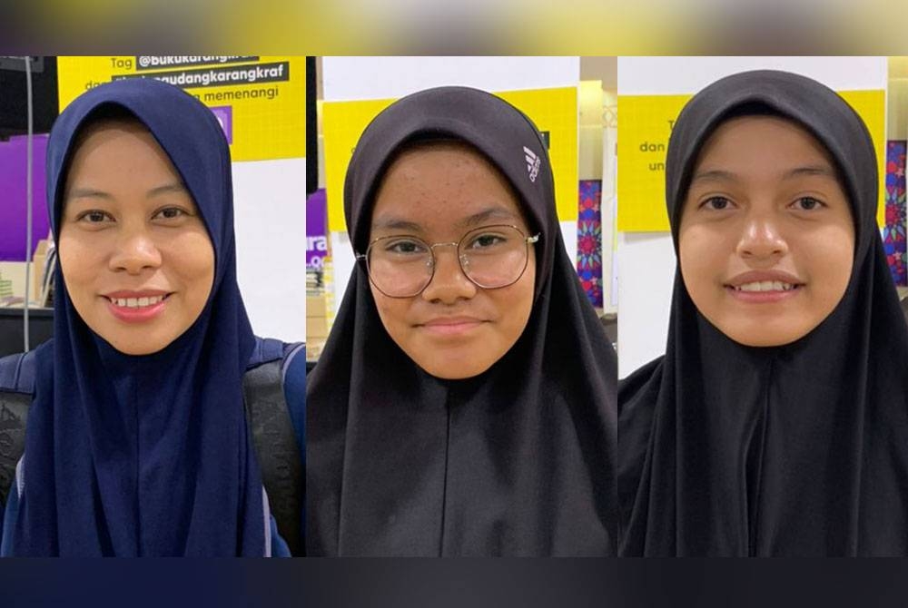 Gambar dari kiri: Wan Al Fatihah, Nur Aleesya, Nur Ariffi Ulfah