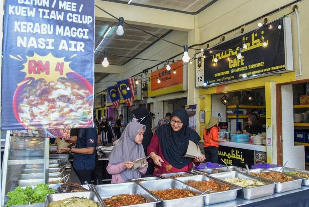 Antara hidangan yang disediakan di kafe UniSZA. - Foto UniSZA