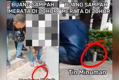 Operasi dilakukan di sekitar Bandar Raya Johor Bahru pada Ahad mengesan perbuatan membuang sampah di tempat awam