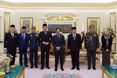 Sultan Hassanal berkenaan menerima menghadap Mohammad di Istana Nurul Iman, Bandar Seri Begawan pada Selasa.