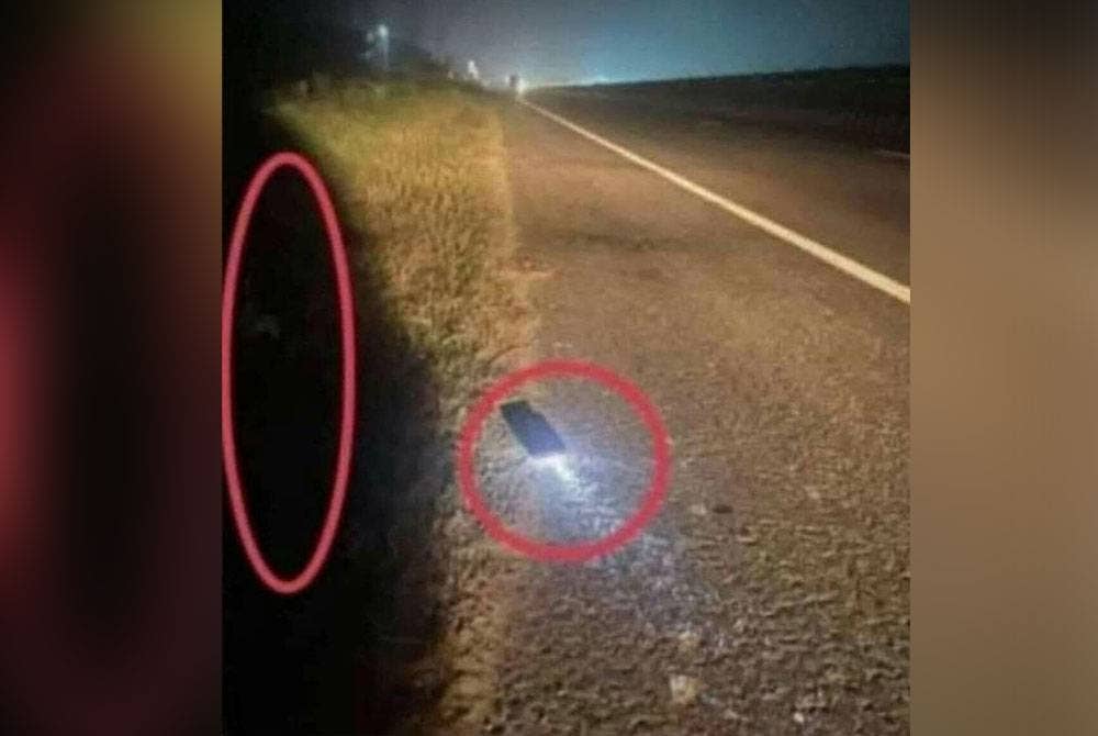 Gambar tular yang mendakwa kononnya terdapat taktik baharu jenayah samun.