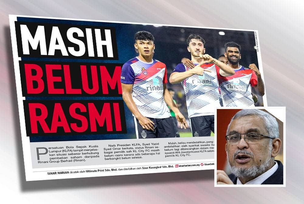 Laporan Sukan Sinar pada Jumaat. (Gambar kecil: Khalid)