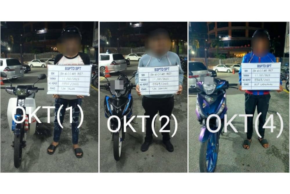 Antara yang ditahan dibawa ke Pejabat BSPT Seberang Perai Tengah dan Barat Daya untuk tindakan lanjut.