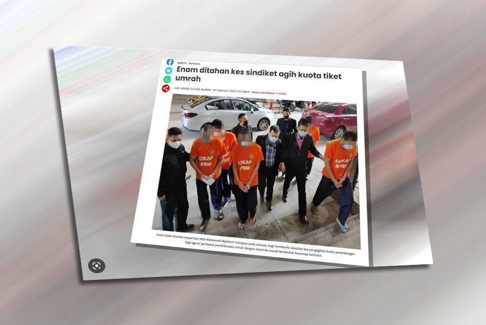 Laporan Sinar Harian pada Jumaat.