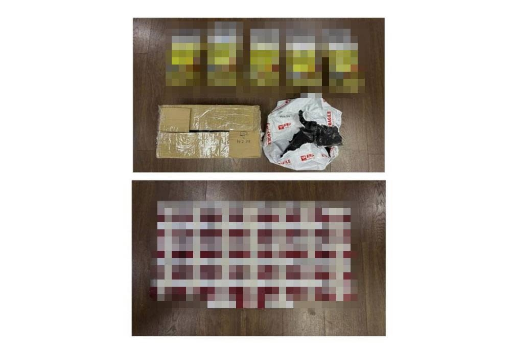 Antara dadah yang dirampas daripada suspek.