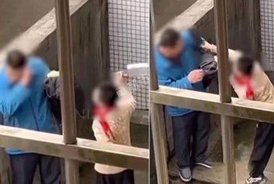 Kanak-kanak lelaki yang berang dengan tindakan bapanya. - Foto: Agensi