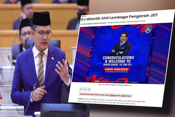 Mohd Hairi (Gambar kanan :Laporan Sinar Harian pada Rabu.)