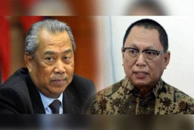 Dari kiri: Muhyiddin, Mohd Puad