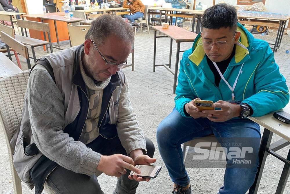 Ammar ketika ditemubual Sinar Harian di Persatuan Bantuan Sosial dan Perpaduan Hama yang kini dijadikan tempat perlindungan mangsa gempa warga Syria di Antakya.