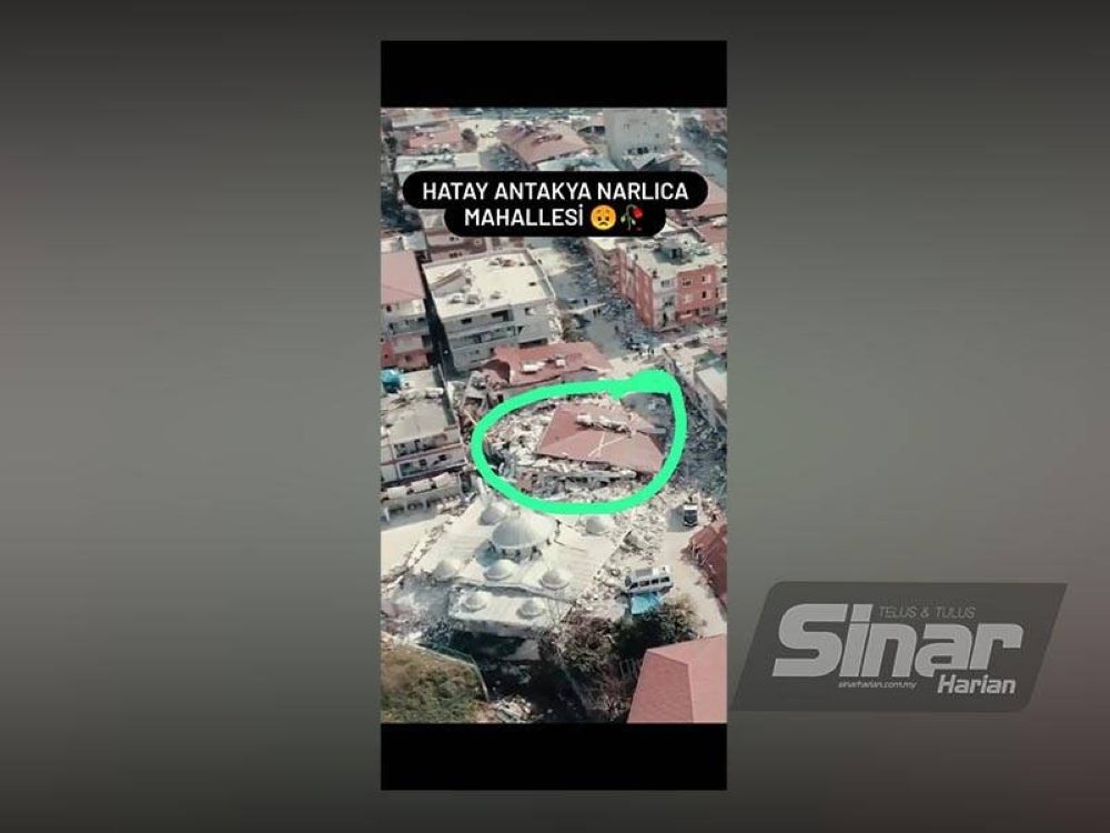 Keadaan rumah Abdul Wahab yang musnah akibat gempa bumi yang melanda Turkiye pada 6 Februari lalu. - FOTO SINAR HARIAN/NURUL RIDUAN NOR ASHAHA