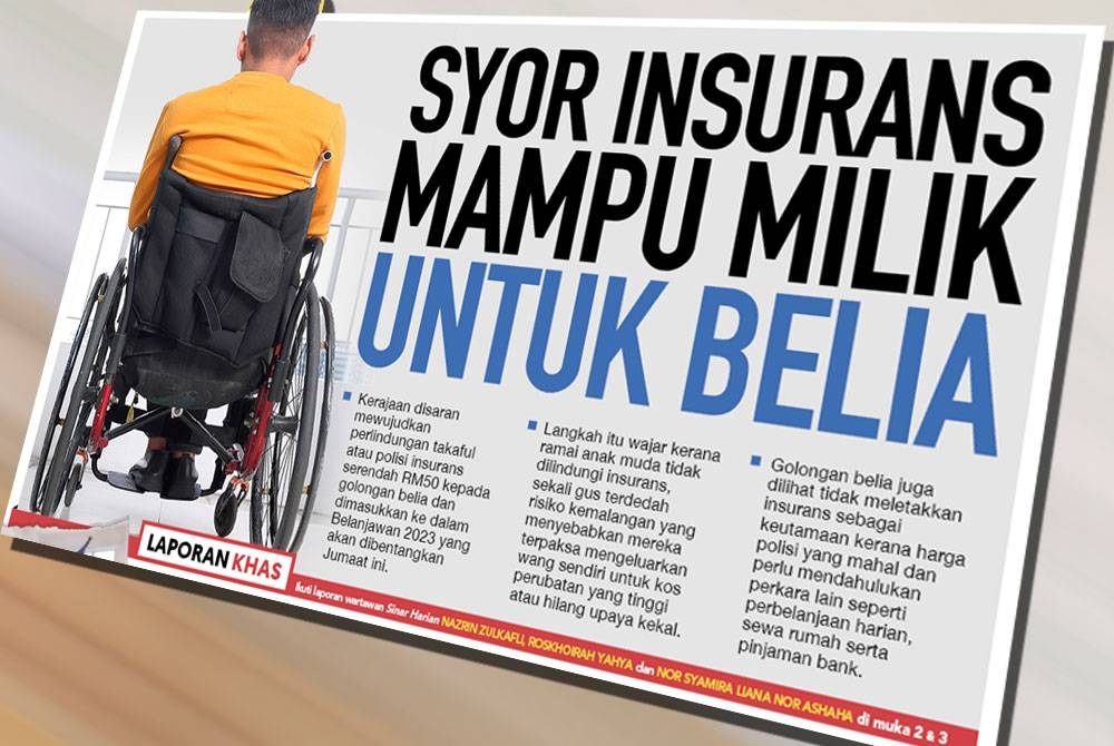 Keratan muka hadapan Sinar Ahad bertarikh 19 Februari 2023.