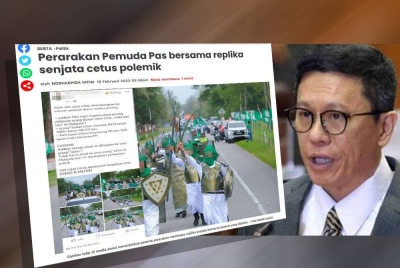 Laporan Sinar Harian pada Ahad. Ti Lian Ker (gambar kanan).